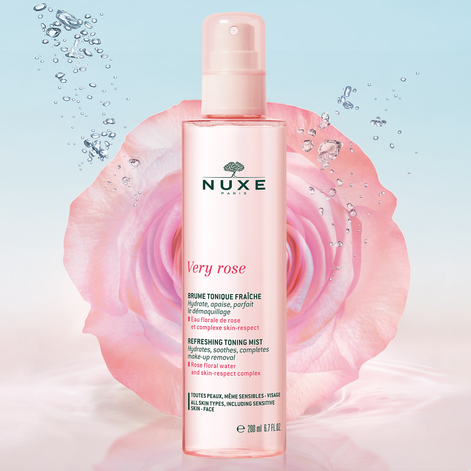Nuxe Very Rose Bruma Tonificante Refrescante 200ml Nuxe Very Rose Bruma Tonificante Refrescante 200ml