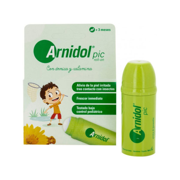 Arnidol PIC en formato Roll On para un alivio inmediato de la piel de los más pequeños tras contacto con insectos.A partir de los 3 meses.