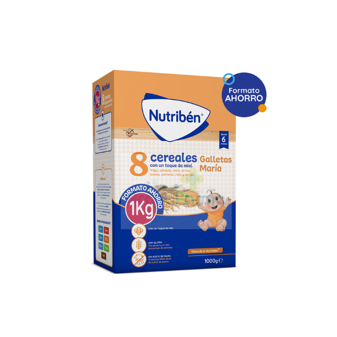 nutriben 8 cereales con galleta maria 600g nutriben 8 cereales con galleta maria 600g