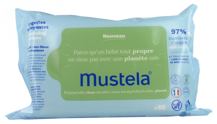mustela-toallitas-limpiadoras Las nuevas toallitas de Mustela, delicadamente perfumadas, con fibras de origen vegetal, sin plásticos y con aguacate BIO.