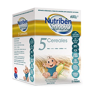 Nutriben Innova 5 cereales 600g sin aceite de palma 1 Nutriben Innova 5 cereales 600g sin aceite de palma