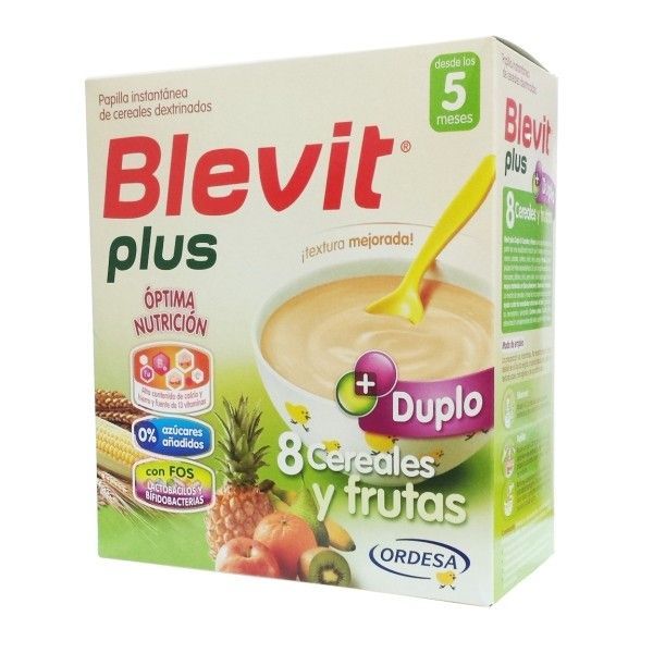 Blevit plus duplo 8 Cereales y frutas 600g +5m 1 Blevit plus duplo 8 Cereales y frutas 600g +5m