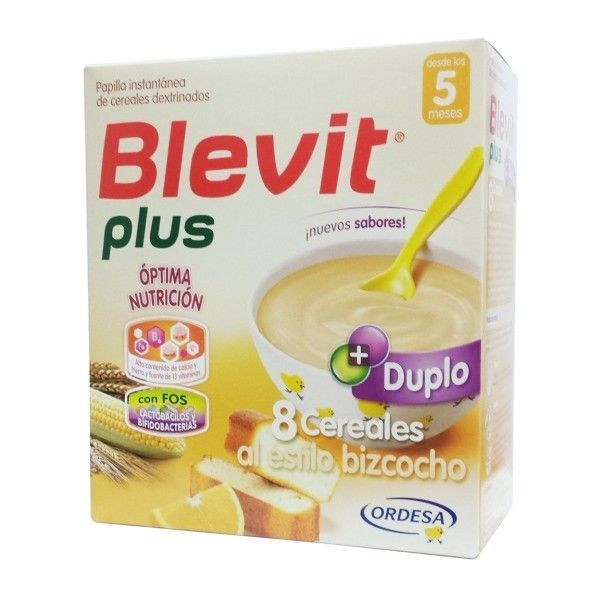 Blevit plus 8 Cereales al estilo bizcocho 600g +5m 1 Blevit plus 8 Cereales al estilo bizcocho 600g +5m