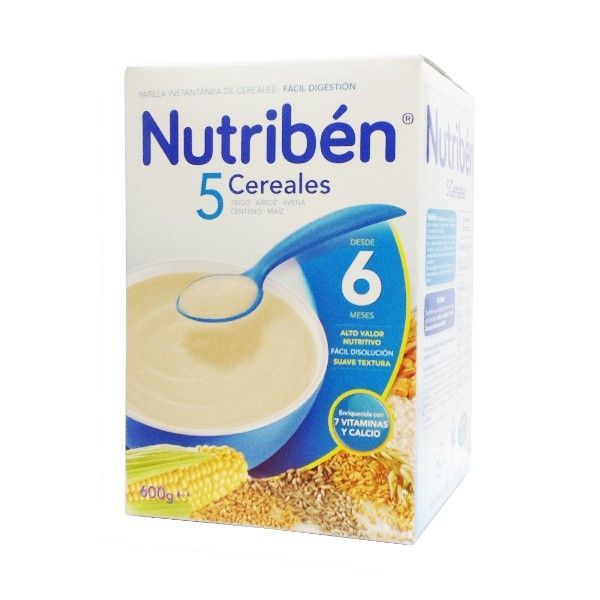 Nutribén 5 Cereales 600g +6m 1 Nutribén 5 Cereales 600g +6m