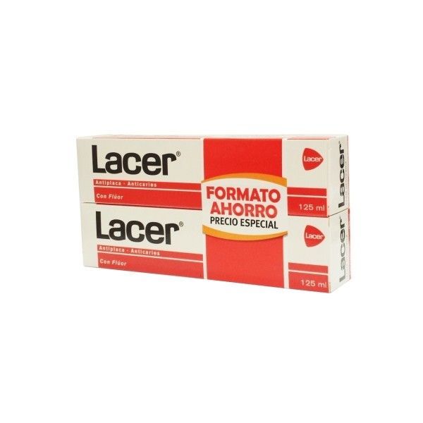 Lacer pasta de dientes 125ml + 125ml formato ahorro 1 Lacer pasta de dientes 125ml + 125ml formato ahorro