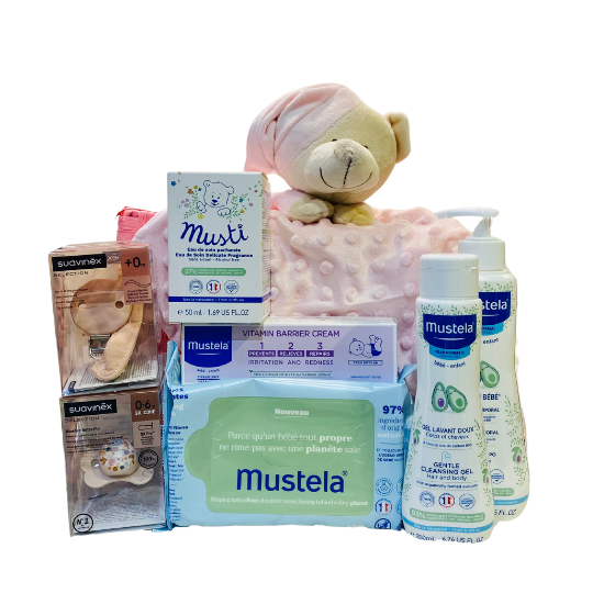 Mustela Cesta para regalo bebe XL rosa mustela cesta regalo para bebe XL color rosa