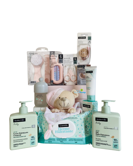 Suavinex Canastilla PREMIUM Regalo Bebé Rosa