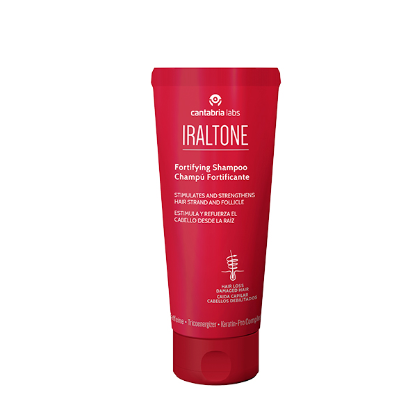 iraltone-champu-fortificante Iraltone Champú Fortificante estimula el folículo piloso favoreciendo el crecimiento y devuelve la vitalidad e hidratación al cabello.