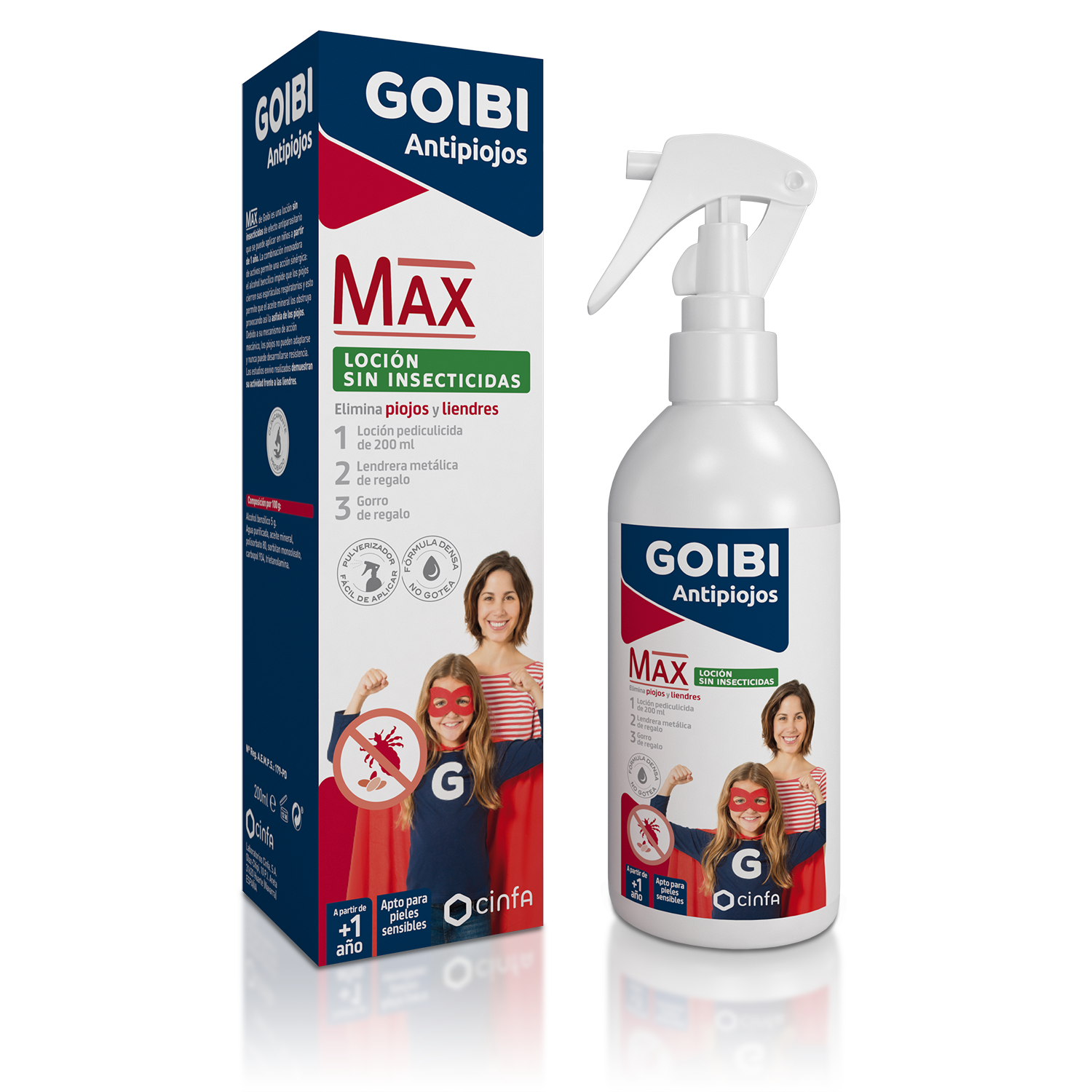 goibi-antipiojos-max-locion-200ml Goibi Antipiojos Nature ahora es Goibi MAX, la loción sin insecticidas. A partir de 1 año de edad. Incluye gorro y lendrera de regalo.