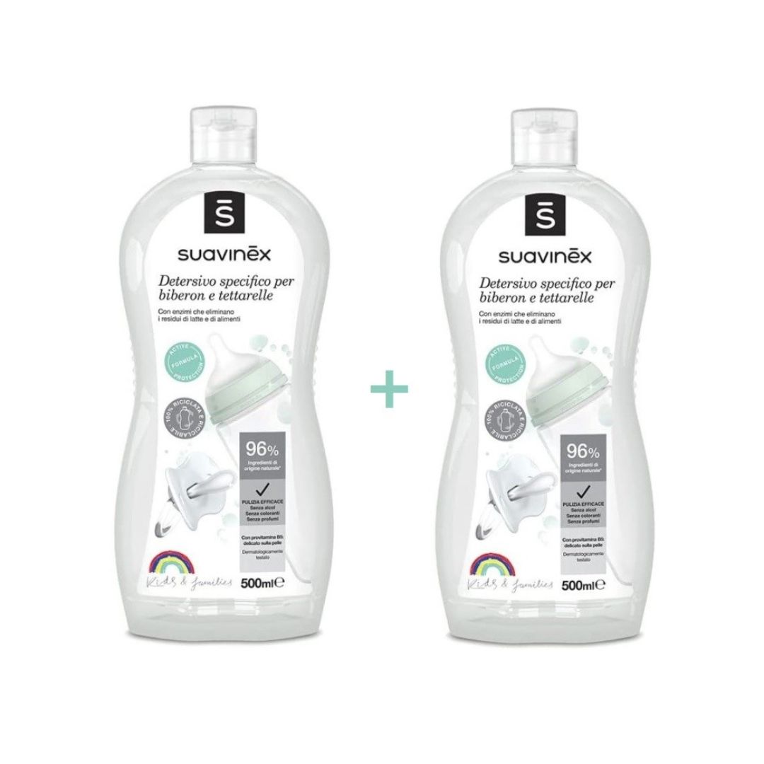 suavinex-pack-ahorro-detergente-para-biberones-y-tetinas El Pack ahorro de detergentes de Suavinex para limpiar biberones y tetinas en profundidad. REGALO ACQUAFARMA: 1 paquete de 72 toallitas