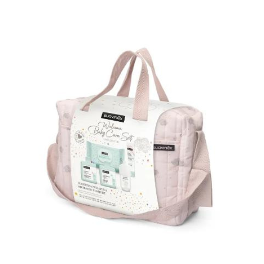 Suavinex Bolso Paseo Rosa con cosmética