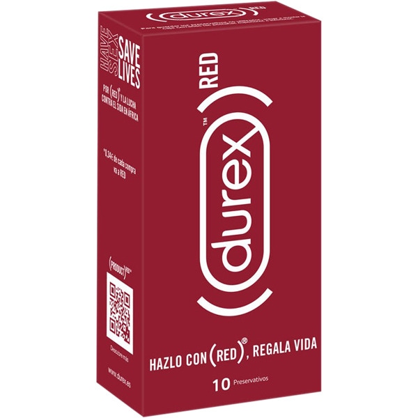 Durex RED Regala Vida 10 preservativos Durex RED Regala Vida 10 preservativos
