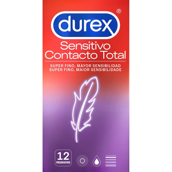 Durex Sensitivo Contacto Total 12 Preservativos Durex Sensitivo Contacto Total 12 Preservativos