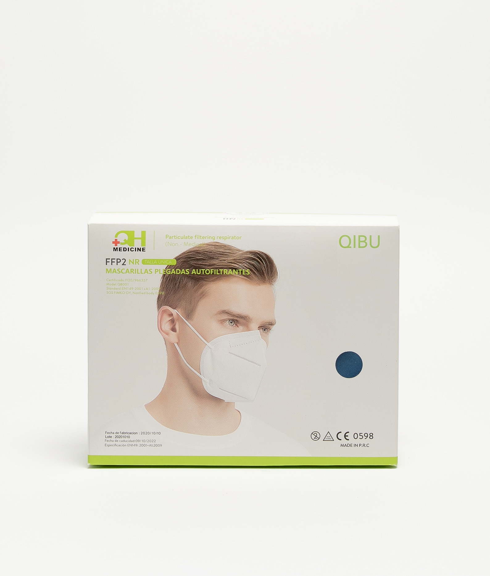 QIBU Mascarilla FFP2 NR Caja 10uds QIBU Mascarilla FFP2 NR Caja 10uds