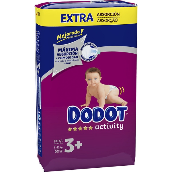 DODOT PLUS ACTIVITY PAÑAL INFANTIL T-3 6 A 10 KG. 56UDS