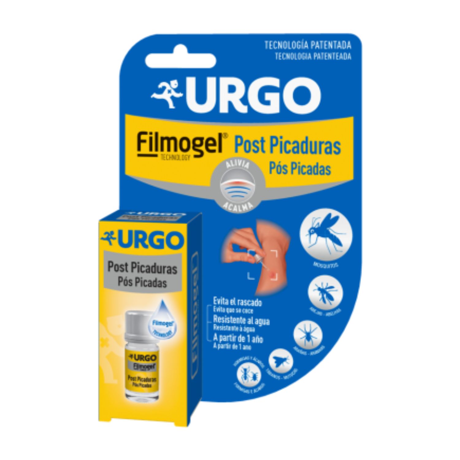 urgo-filmogel-post-picaduras URGO Post Picaduras es un film transparente indicado en caso de 7 picaduras de insectos. Resistente al agua y a partir de 1 año de edad.